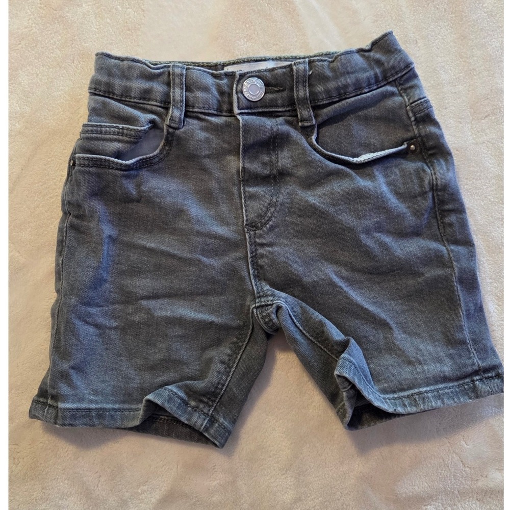 Zara Baby Gray Denim Shorts Stretch Jean Shorts 9-12M‎